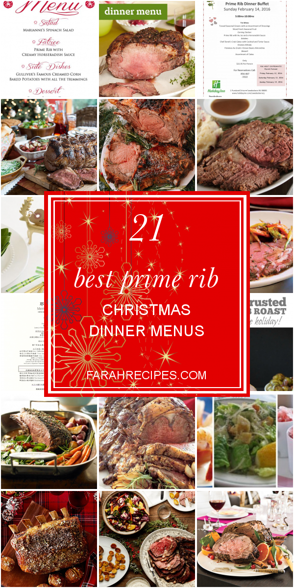 Prime Rib Holiday Dinner Menu Christmas Dinner Menu Ideas Plan A